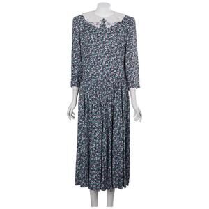 Jane Schaffhausen Belle France Vintage Dress 12 Floral Midi Cottagecore